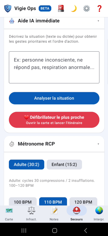 Module secourisme